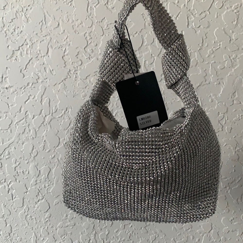 Sliver mini purse cute for a date